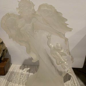 Acrylic Lucite Vintage Angel Woman